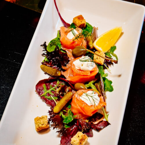 Smoked salmon starter from the Sunday Roast menu at 1812 Lounge Bar Bournemouth